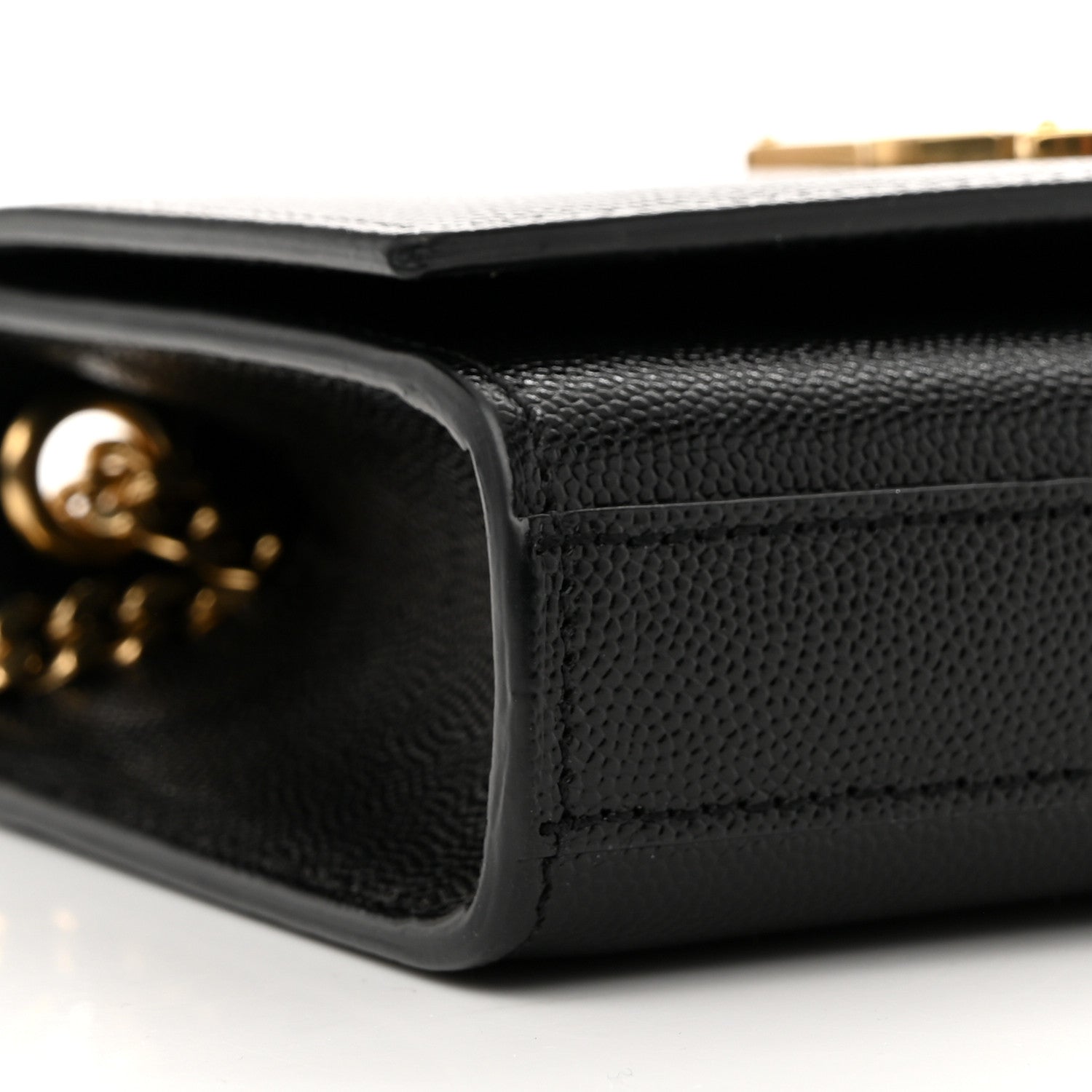 Saint Laurent Grain De Poudre Small Monogram Kate Satchel Black 9 of 11