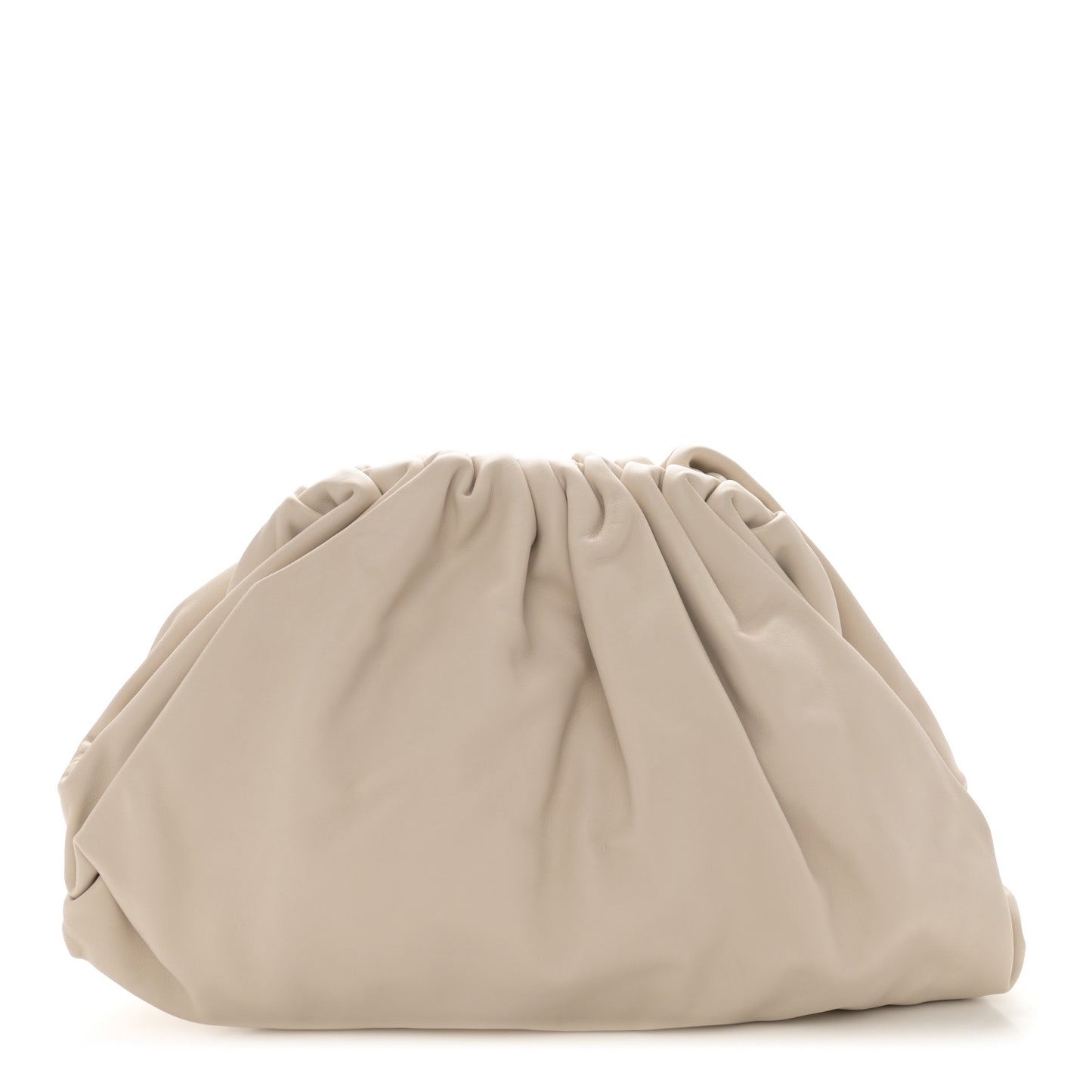 Smooth Butter Calf The Pouch Oversized Clutch Plaster