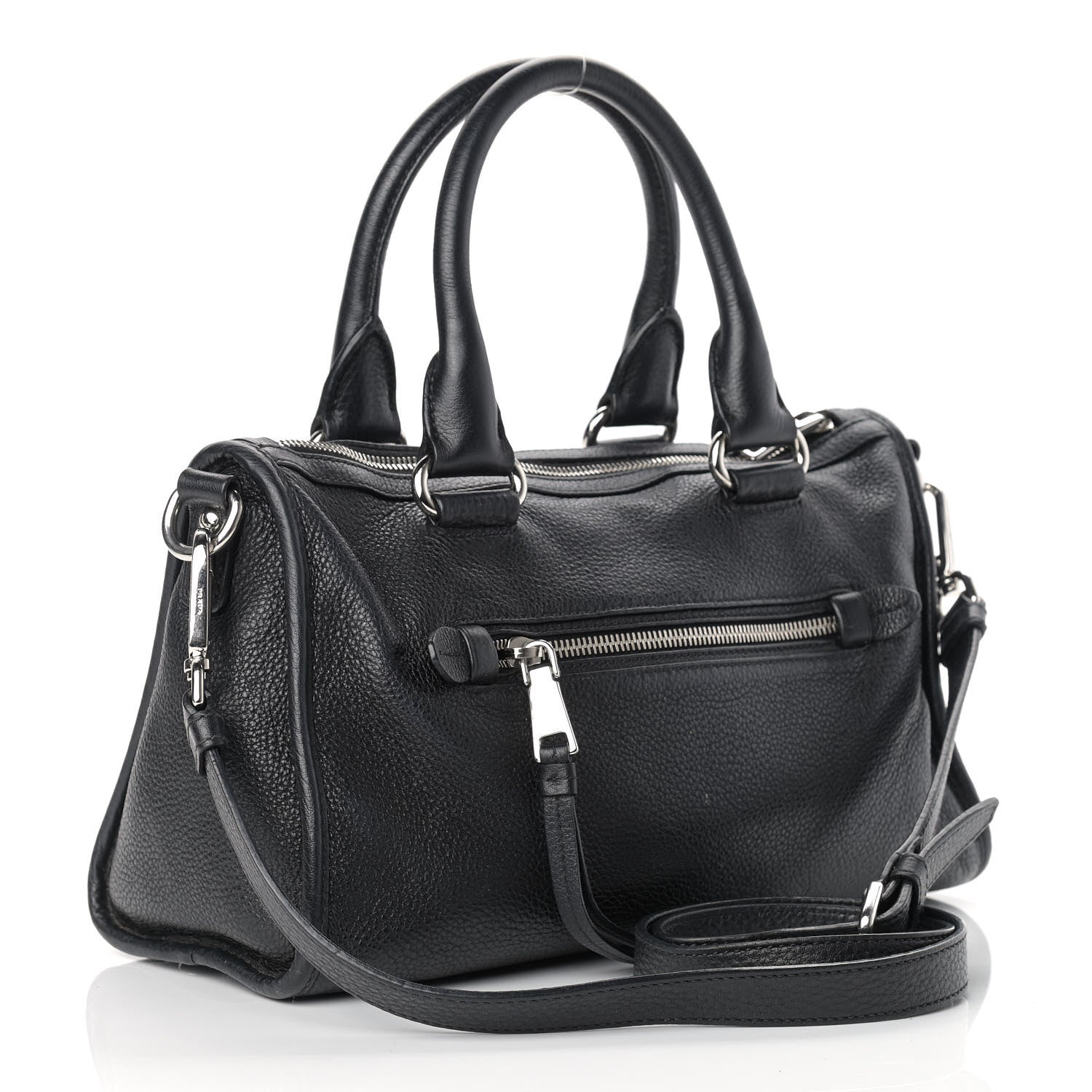 Prada Vitello Daino Shopping Satchel Black 3 of 13