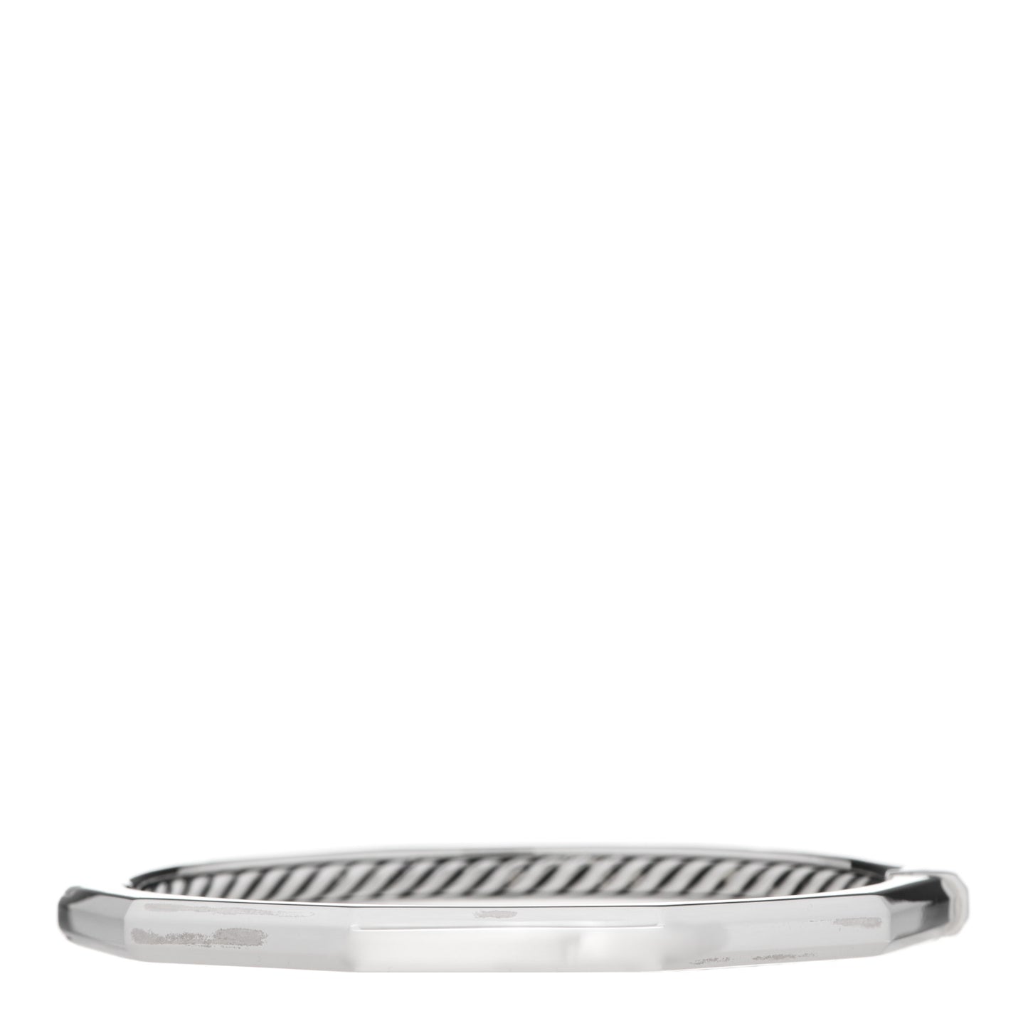 Sterling Silver Stax Faceted Cable Bracelet