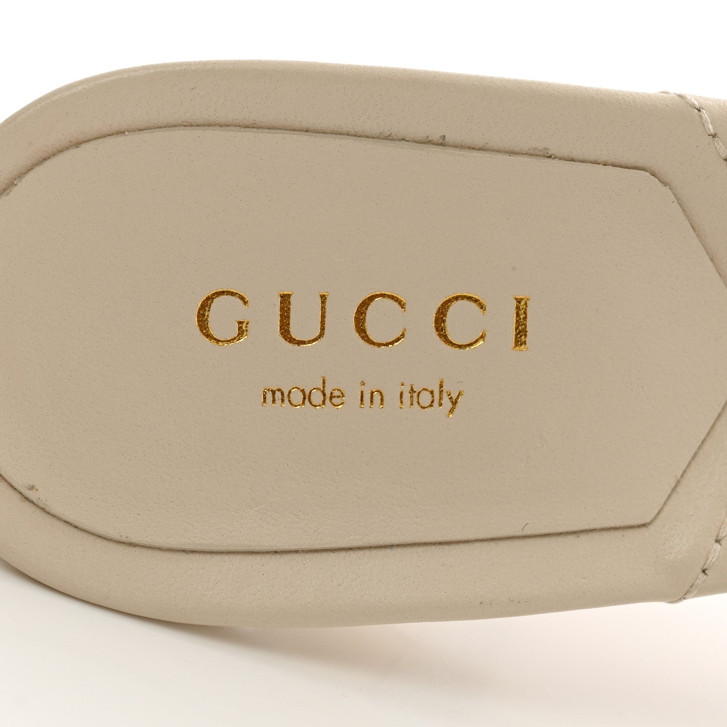 Gucci Nappa Matelasse GG Marmont 75mm Slide Sandals 36.5 Mystic White 7 of 10