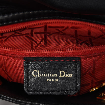 Christian Dior Lambskin Cannage Mini Lady Dior Black 6 of 8