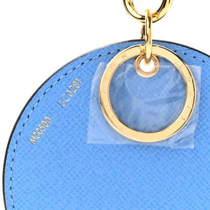 Louis Vuitton Monogram 2021 Christmas Animation China Wall Bag Charm Key Ring Myosotis Blue 3 of 4