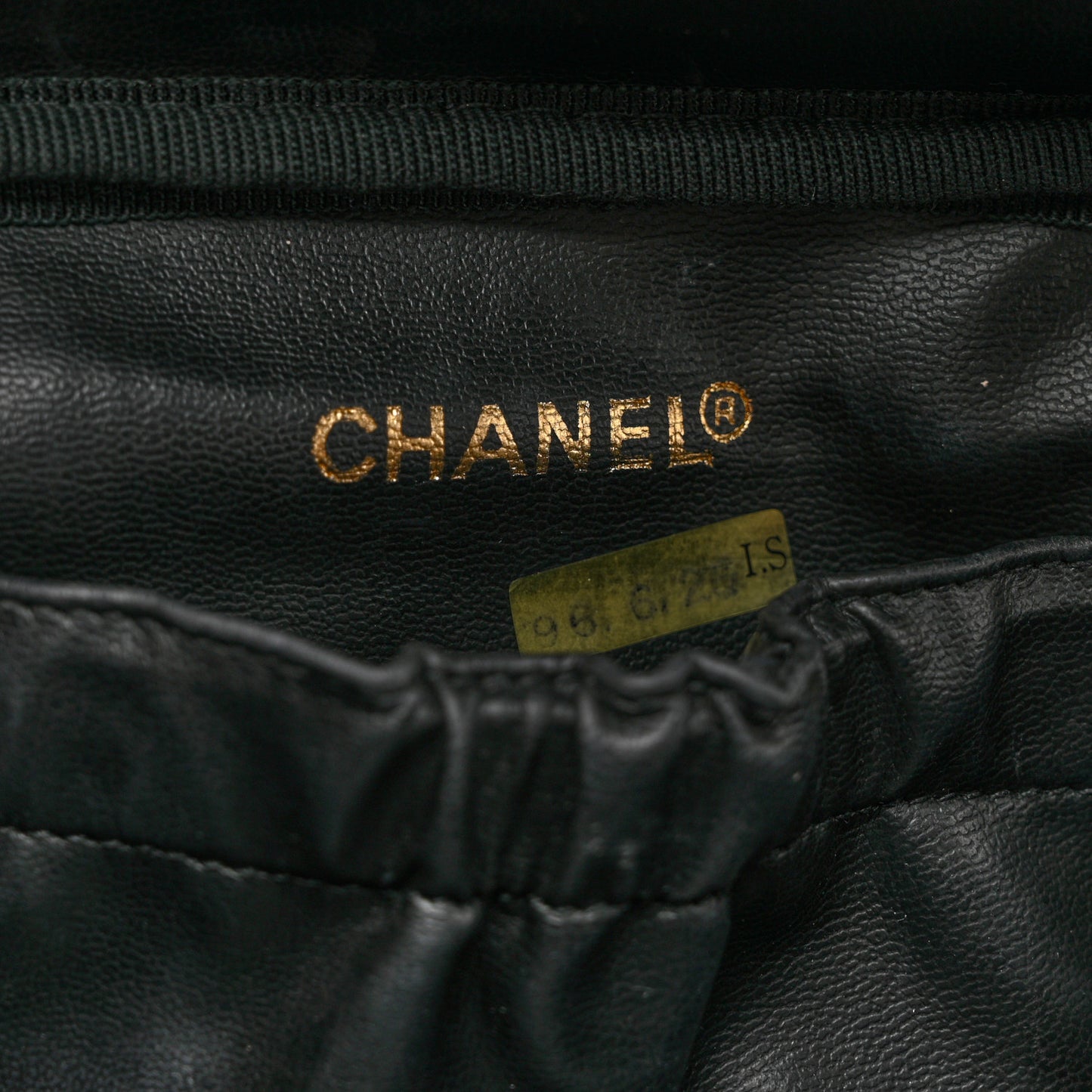 Lambskin Vanity Cosmetic Case Black