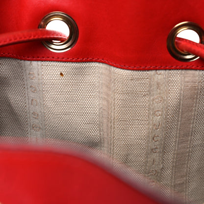 Gucci Bright Diamante GG Monogram Studded Medium Bucket Bag Red 15 of 33