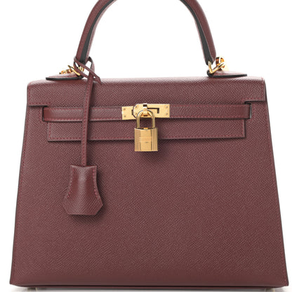 Hermes Epsom Kelly Sellier 25 Rouge H 8 of 11