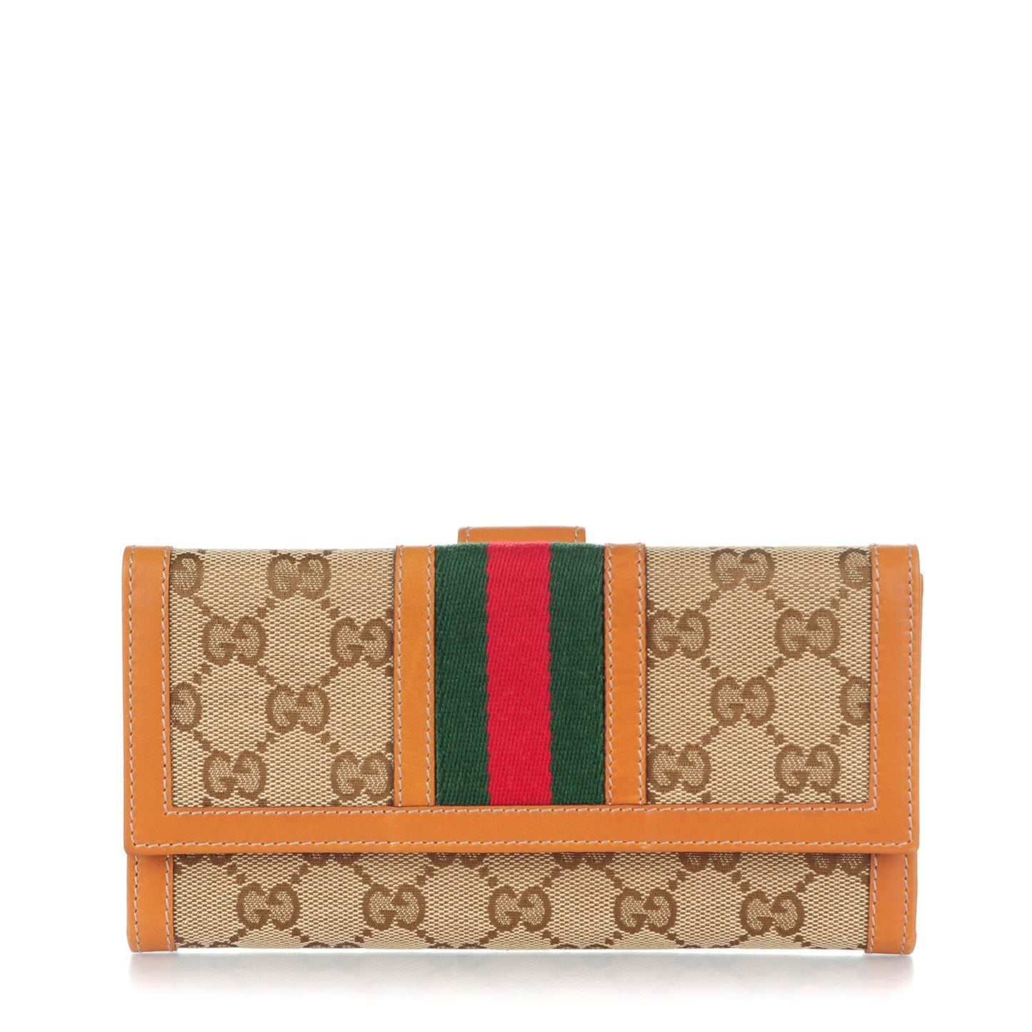 Monogram Vintage Web Continental Wallet Tobacco