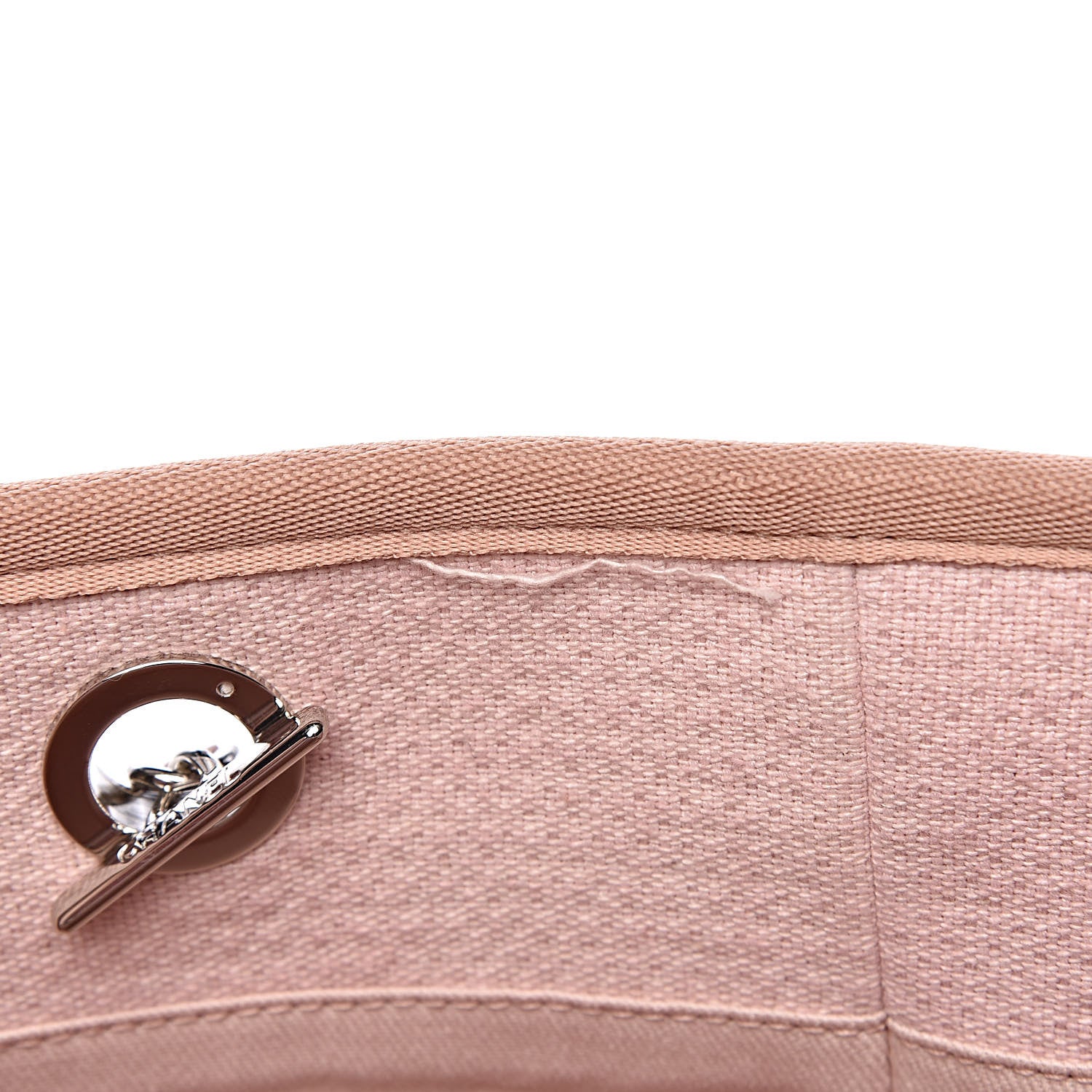 Chanel Canvas Deauville Small Tote Pink 9 of 15