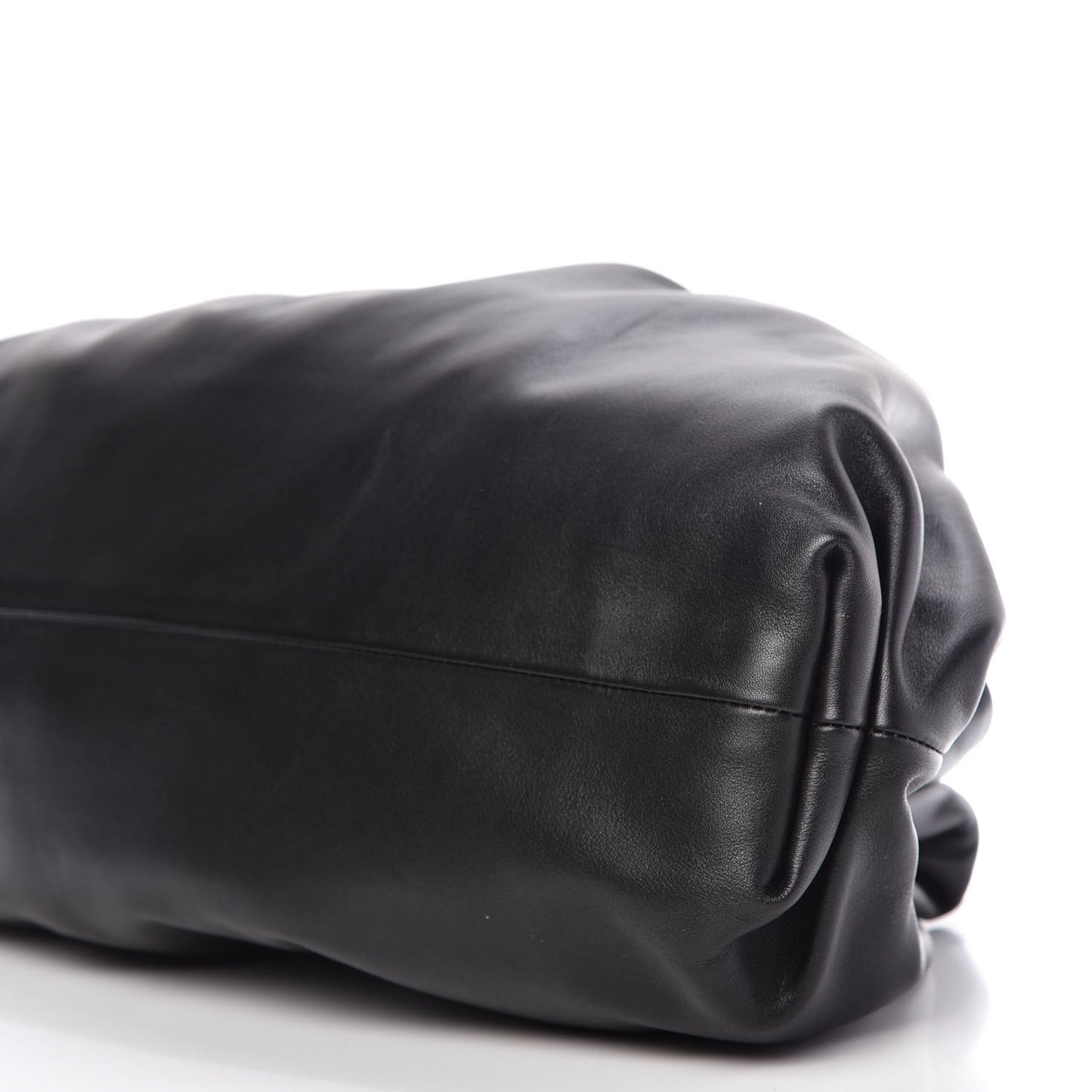 Smooth Butter Calf The Pouch Oversized Clutch Black