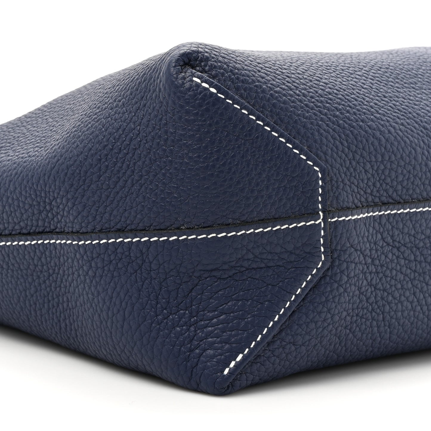 Taurillon Clemence Double Sens 36 Reversible Tote Bleu Sapphire Izmir