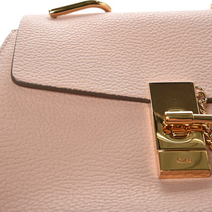 Chloe Grained Lambskin Drew Shoulder Bag Cement Pink 7 of 7