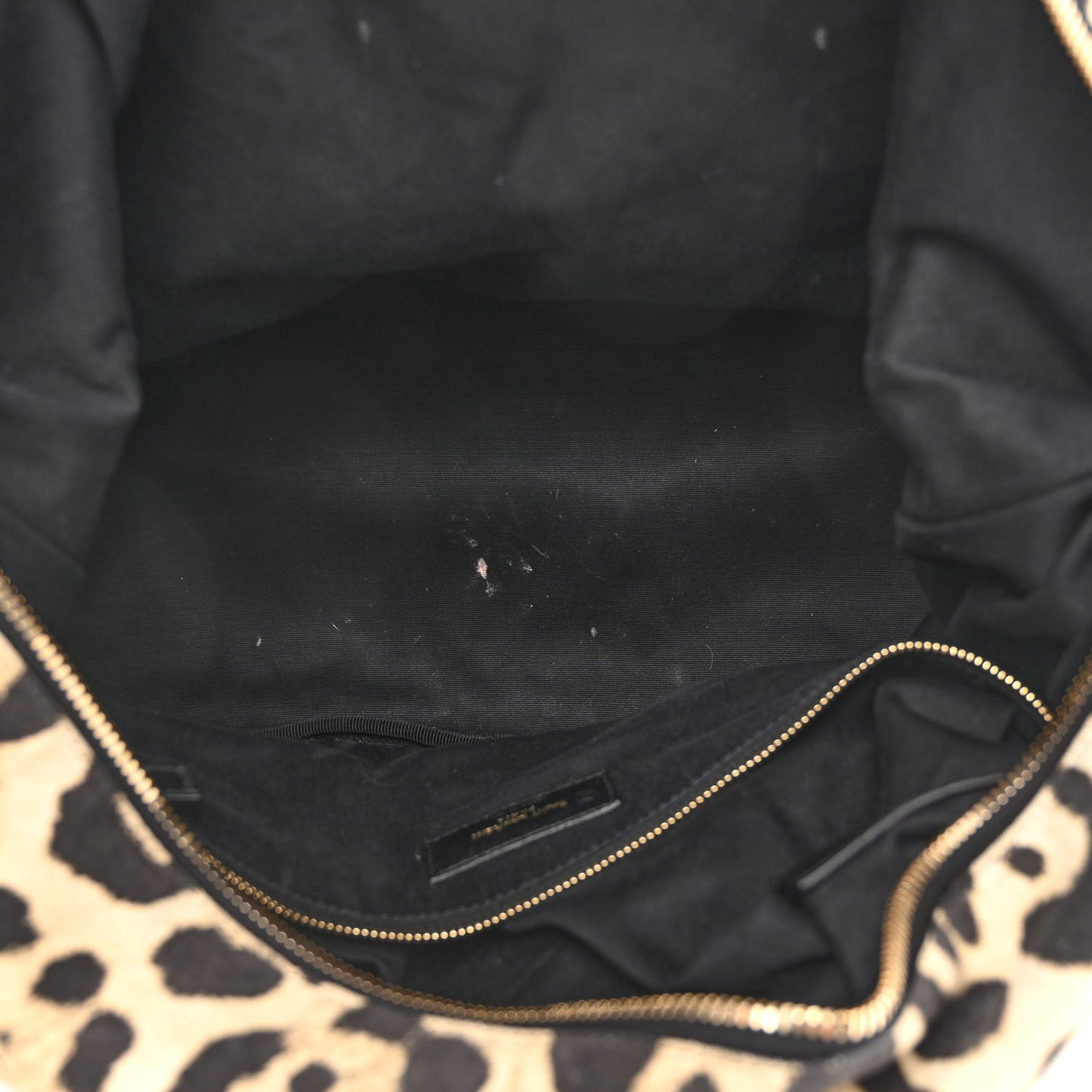 Suede Leopard Print Camden Shopping Tote