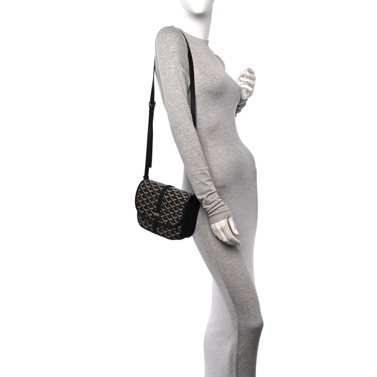 Goyardine Belvedere II PM Messenger Bag Black