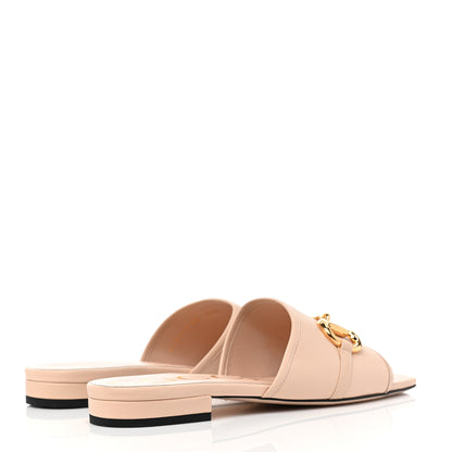 Gucci Nappa Horsebit Flat Slide Sandals 38 Skin Rose 4 of 8