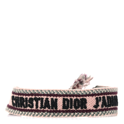 Christian Dior Woven Cotton J'Adior Friendship Bracelet Pink 1 of 3