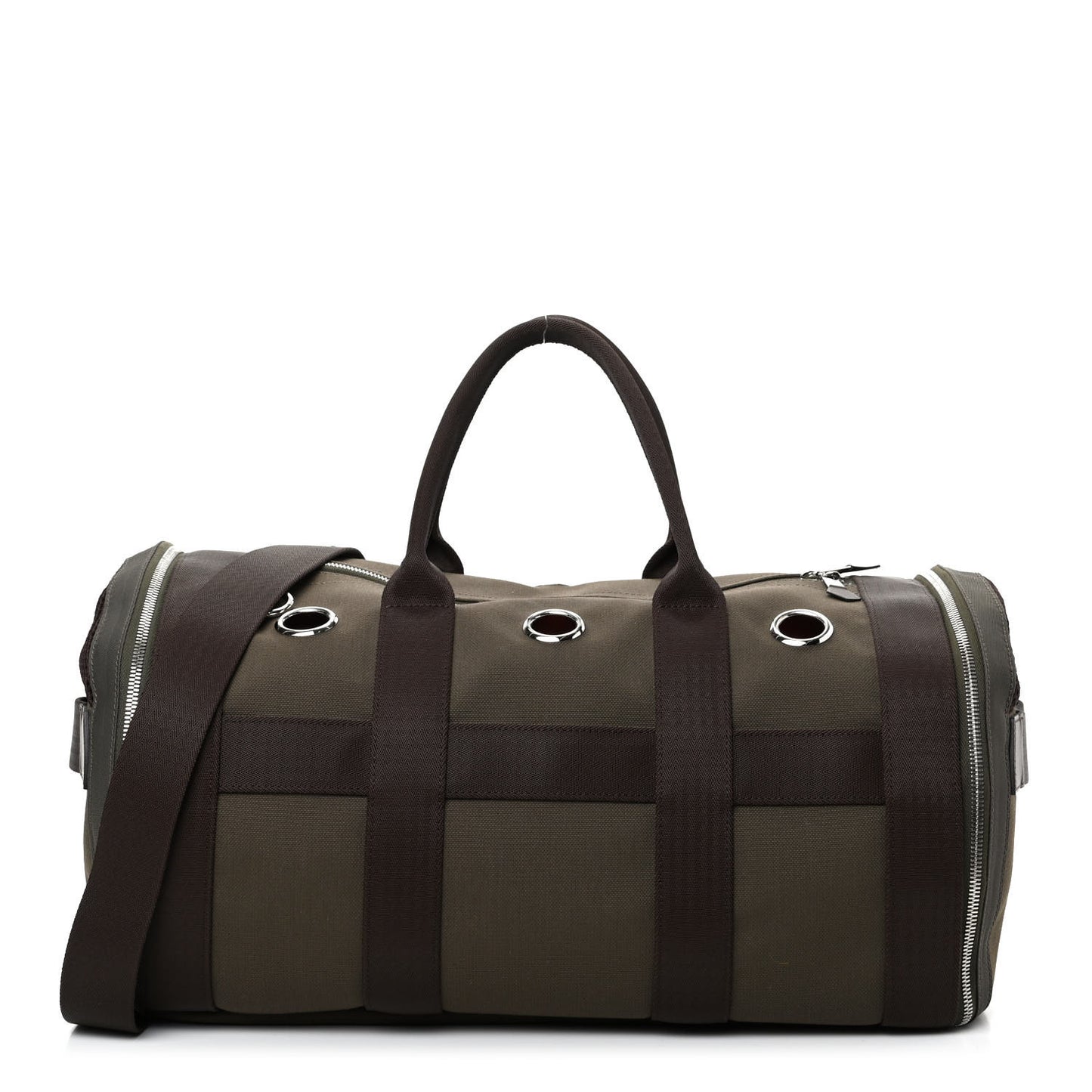 Fabric Carrying Dog Bag Kaki Feu