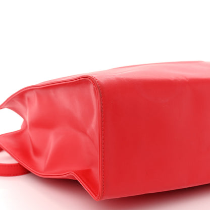 Telfar Vegan Leather Medium Shopping Bag Red 8 of 11