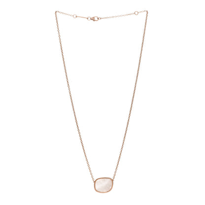 Roberto Coin 18K Rose Gold Mother of Pearl Amphibole Pendant Necklace 3 of 5