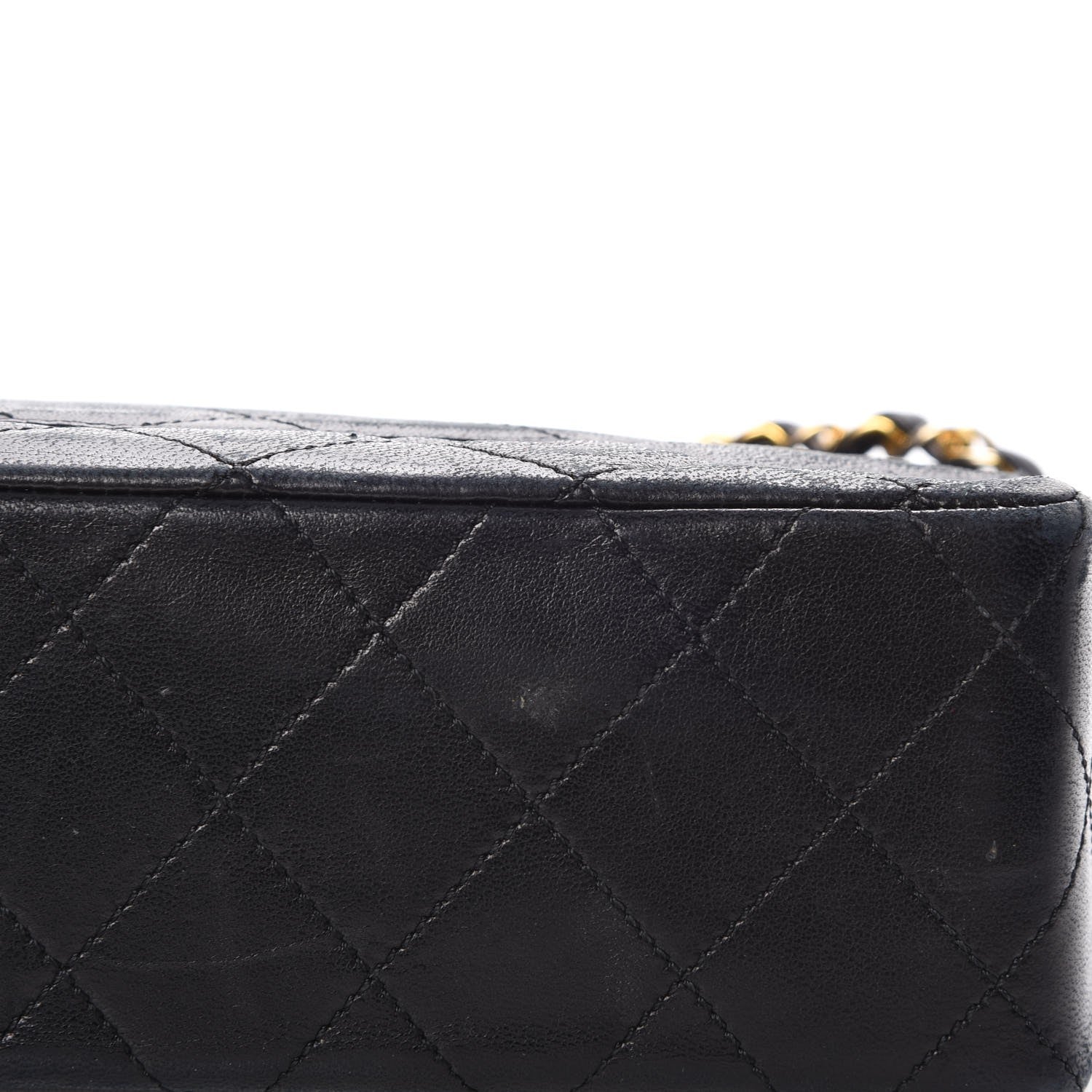 Chanel Lambskin Quilted Medium Double Flap Black 16 of 21