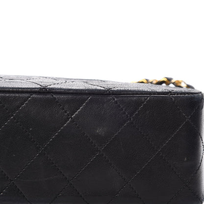 Chanel Lambskin Quilted Medium Double Flap Black 16 of 21