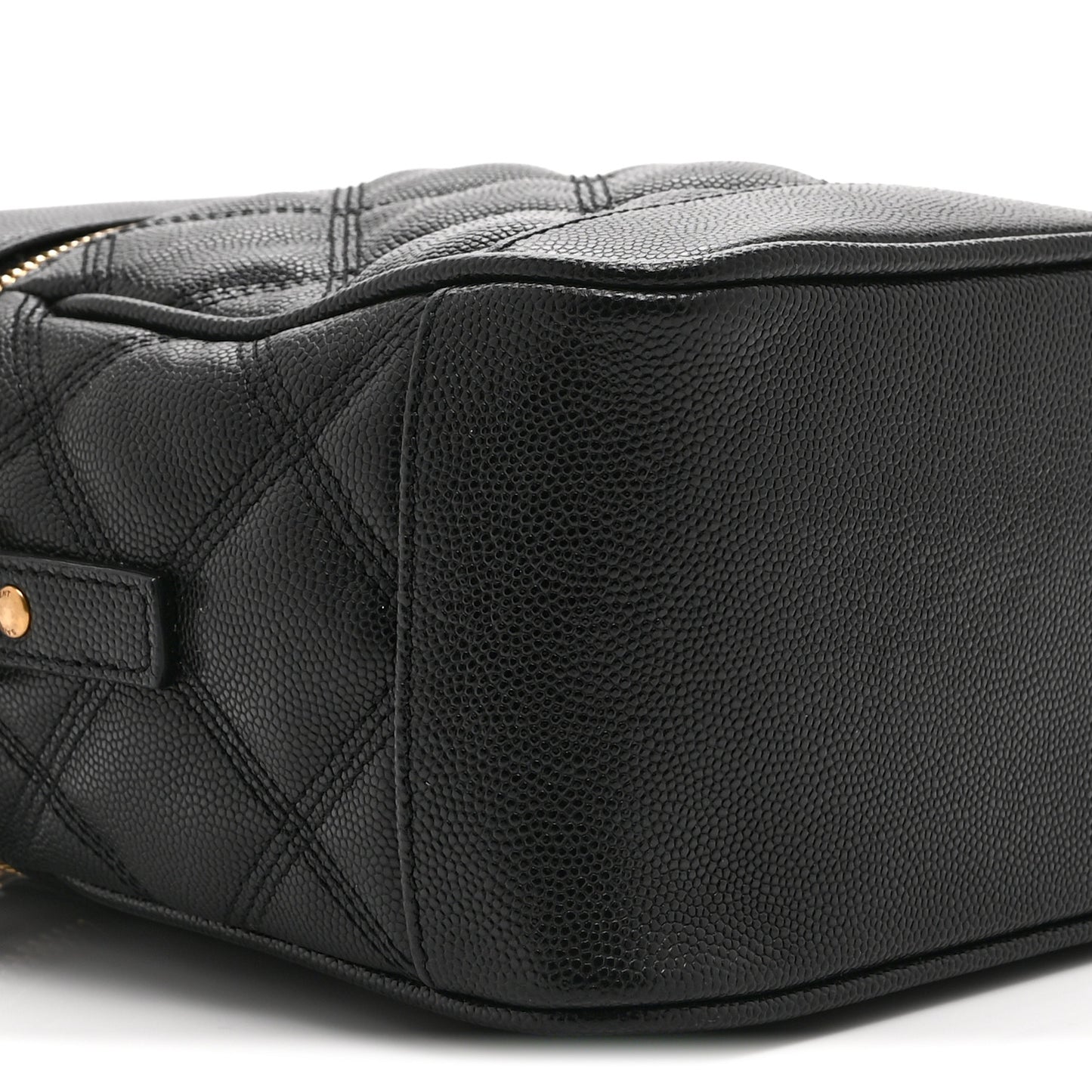 Grain de Poudre Quilted 80's Vanity Bag Black