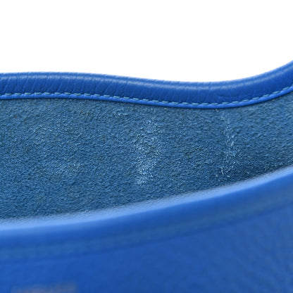 Hermes Taurillon Clemence Evelyne III PM Bleu Hydra 11 of 16
