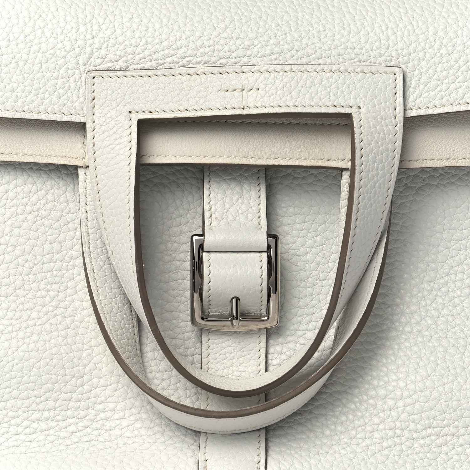 Hermes Taurillon Clemence Halzan 31 GM Craie 7 of 9