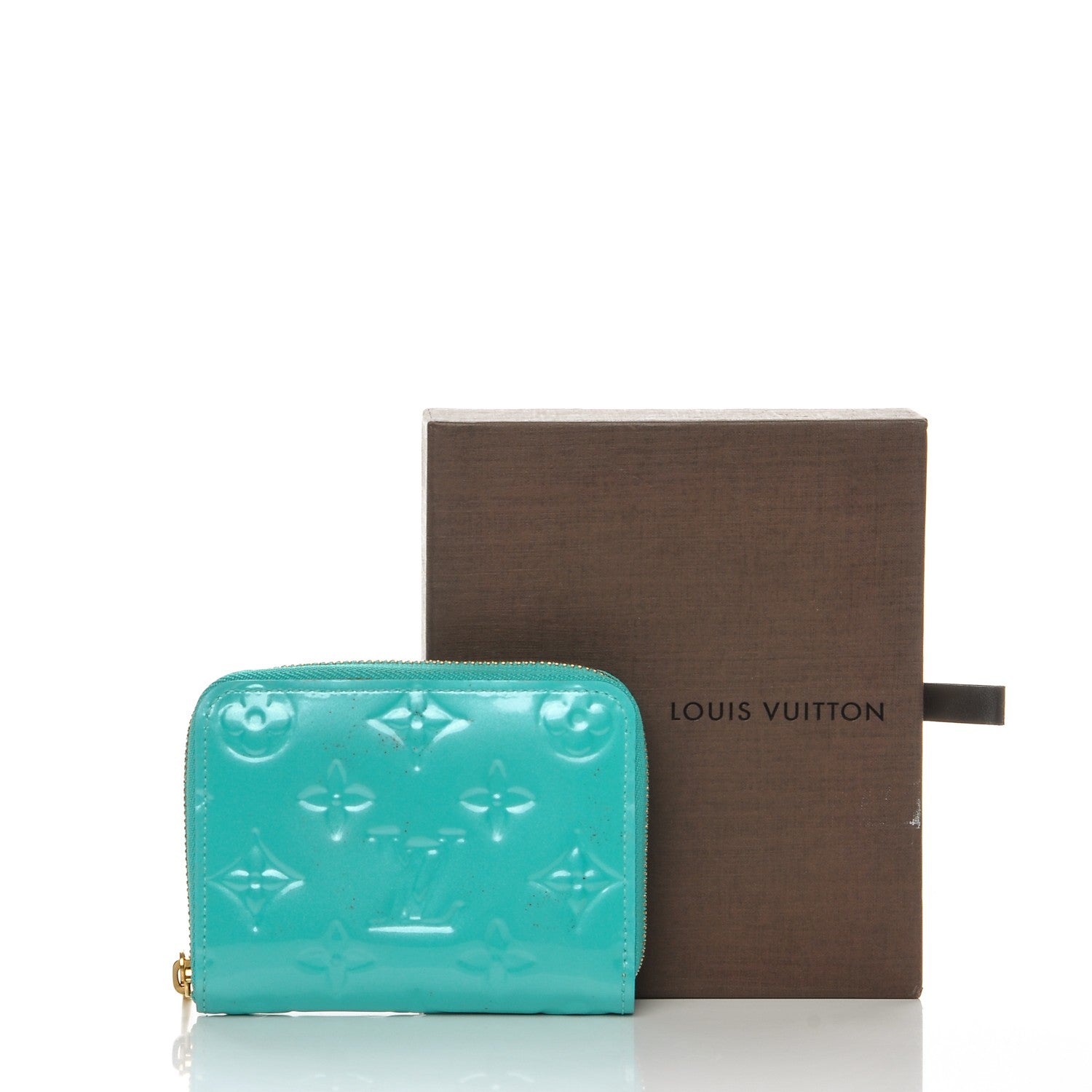 Louis Vuitton Vernis Zippy Coin Purse Blue Lagon 11 of 11