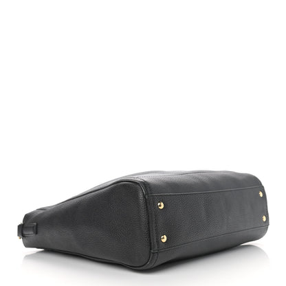 Salvatore Ferragamo Grained Calfskin Ally Hobo Black 4 of 11
