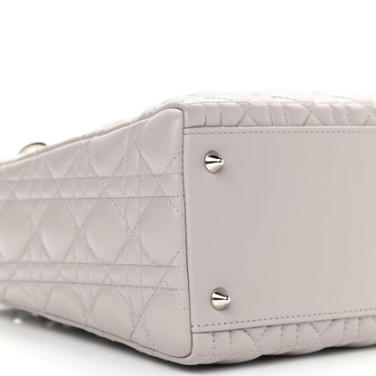 Christian Dior Lambskin Cannage Medium Lady Dior Grey 9 of 10