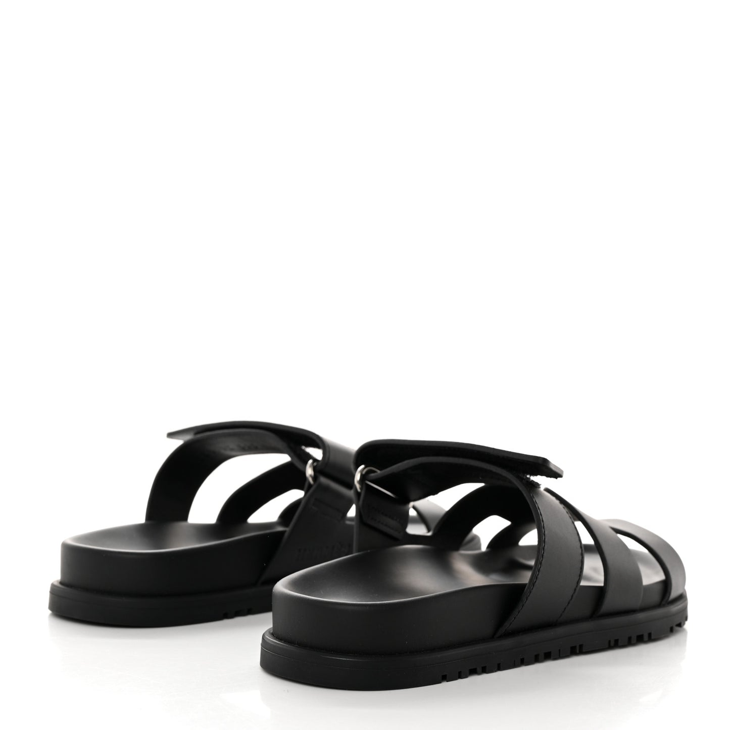 Calfskin Womens Chypre Sandals 35.5 Black