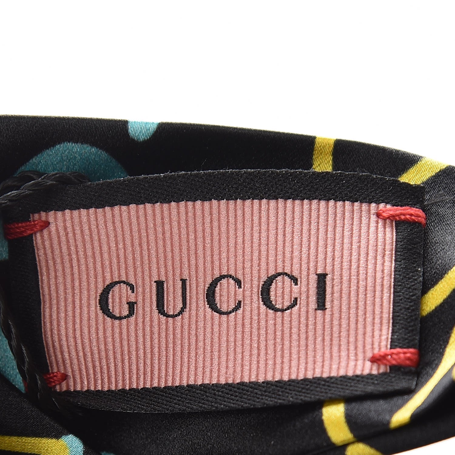 Gucci Silk GucciGhost Stars Print Duchesse Headband Black Sky Blue 4 of 6