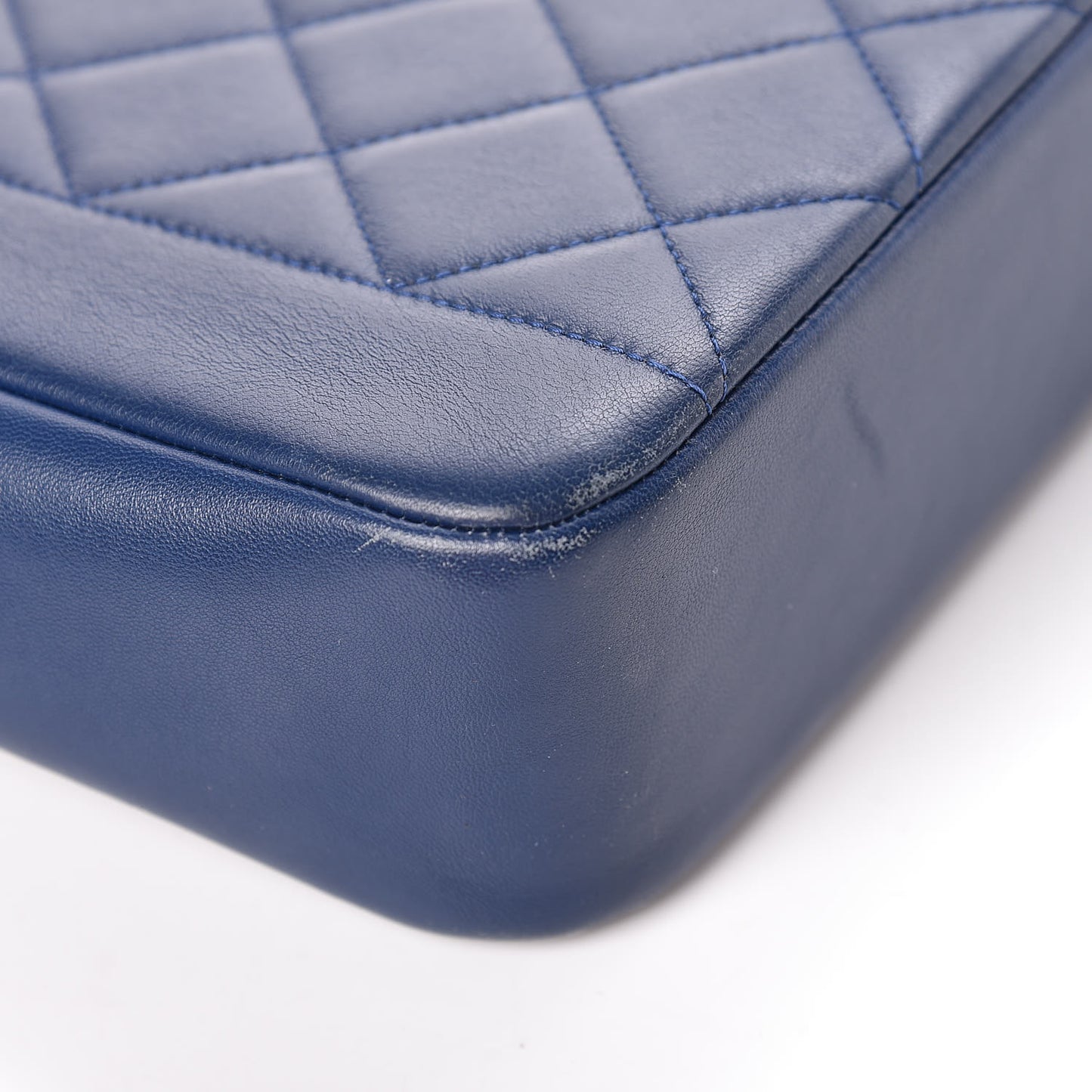 Lambskin Quilted Large Chic With Me Flap Navy