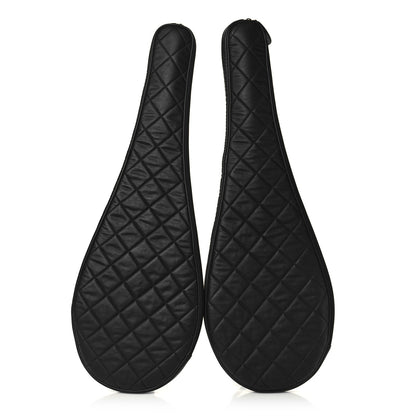 Chanel Badminton Racquet and Nylon Quilted Cover Set Black 7 of 18