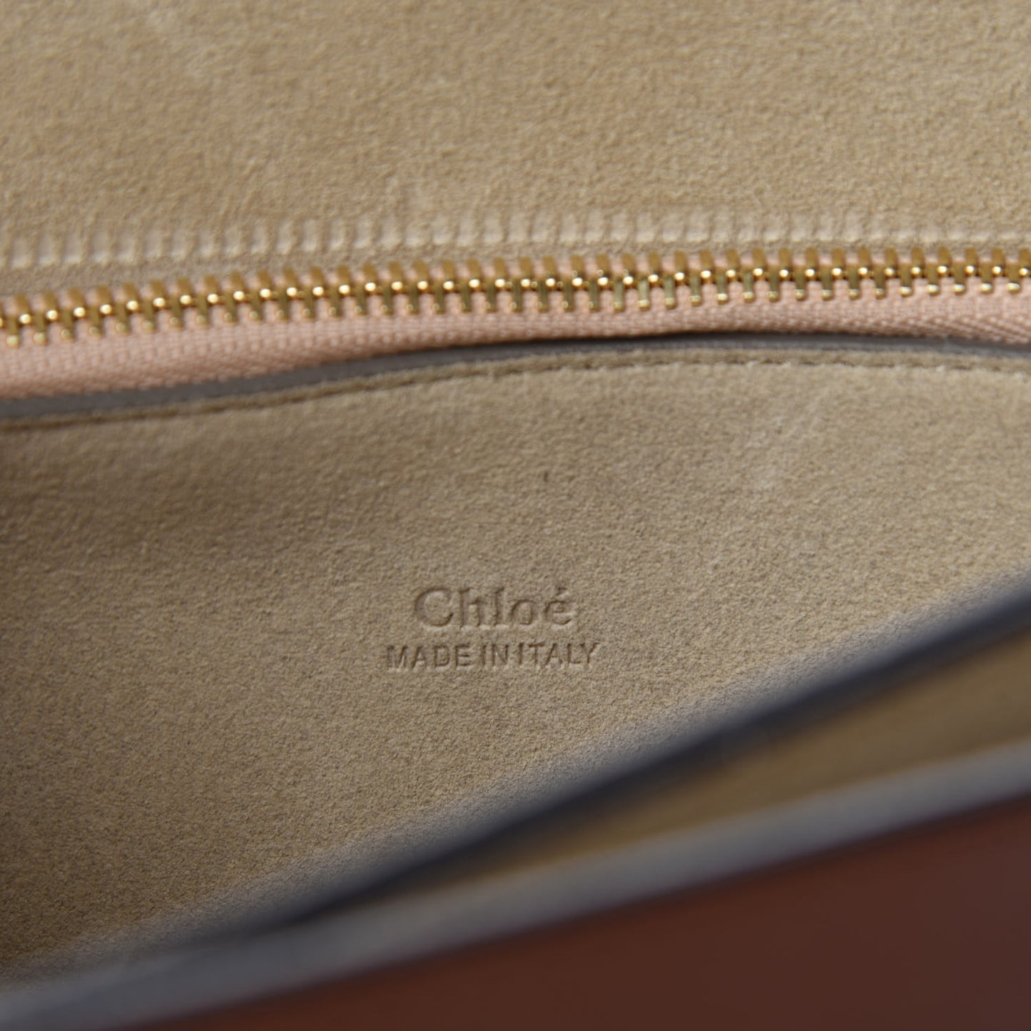 Suede Calfskin Medium Faye Shoulder Bag Tobacco
