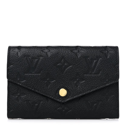 Louis Vuitton Empreinte Compact Curieuse Wallet Black 1 of 9