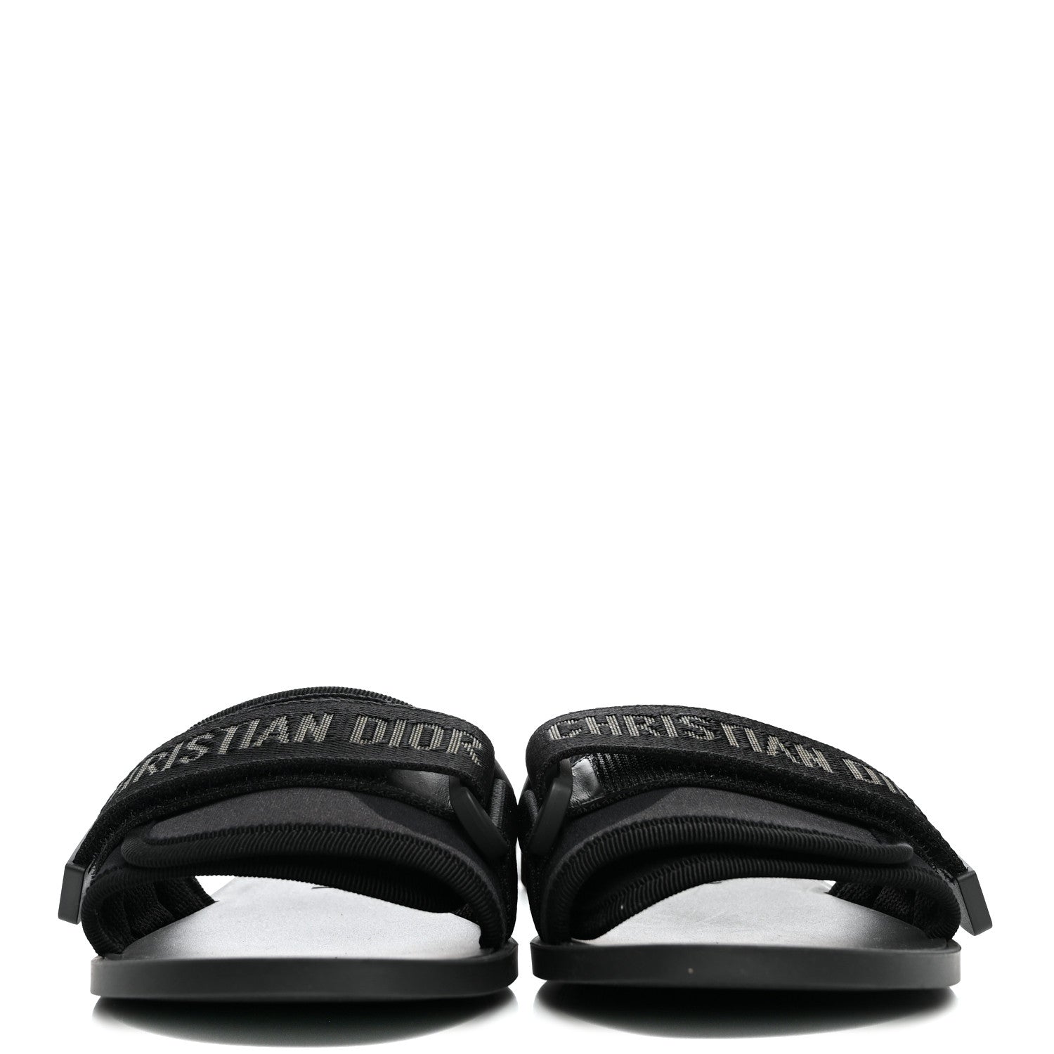 Christian Dior Technical Stretch Fabric Camouflage Dio(r)evolution Slide Sandals 36 Black Military 3 of 10