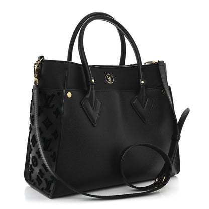 Louis Vuitton Calfskin Monogram Tufting On My Side Black 3 of 10