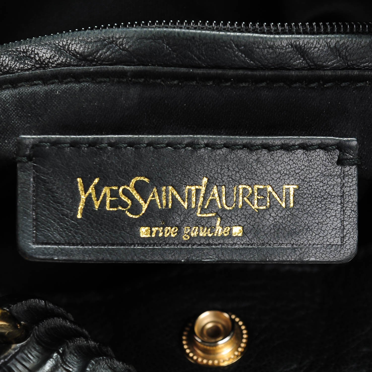 Saint Laurent Chevre Large Mala Mala Horn Bag Black 6 of 7