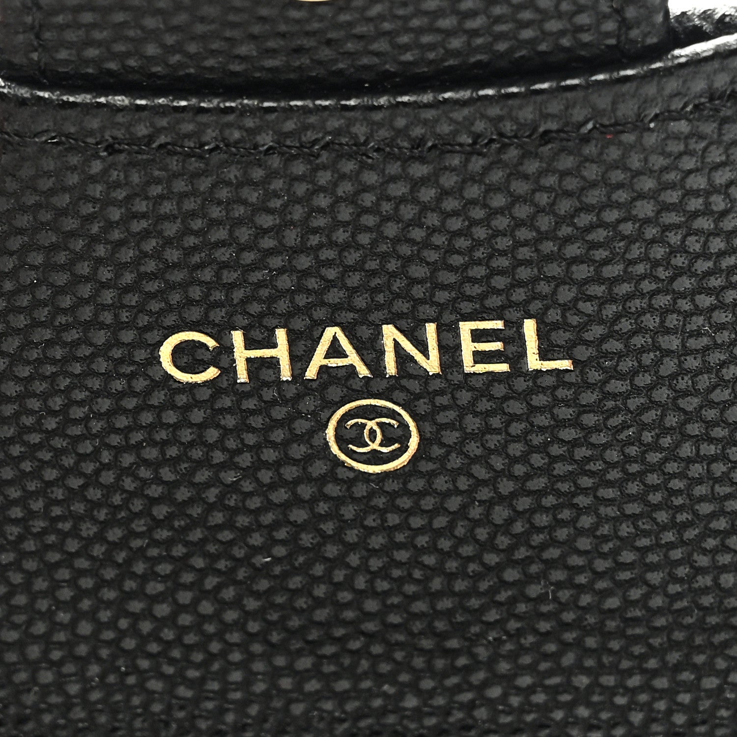 Chanel Caviar Quilted Flap Card Holder On Chain Black 6 of 10