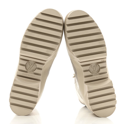 Louis Vuitton Suede Calfskin Laureate Platform Desert Boots 37 Taupe 7 of 11