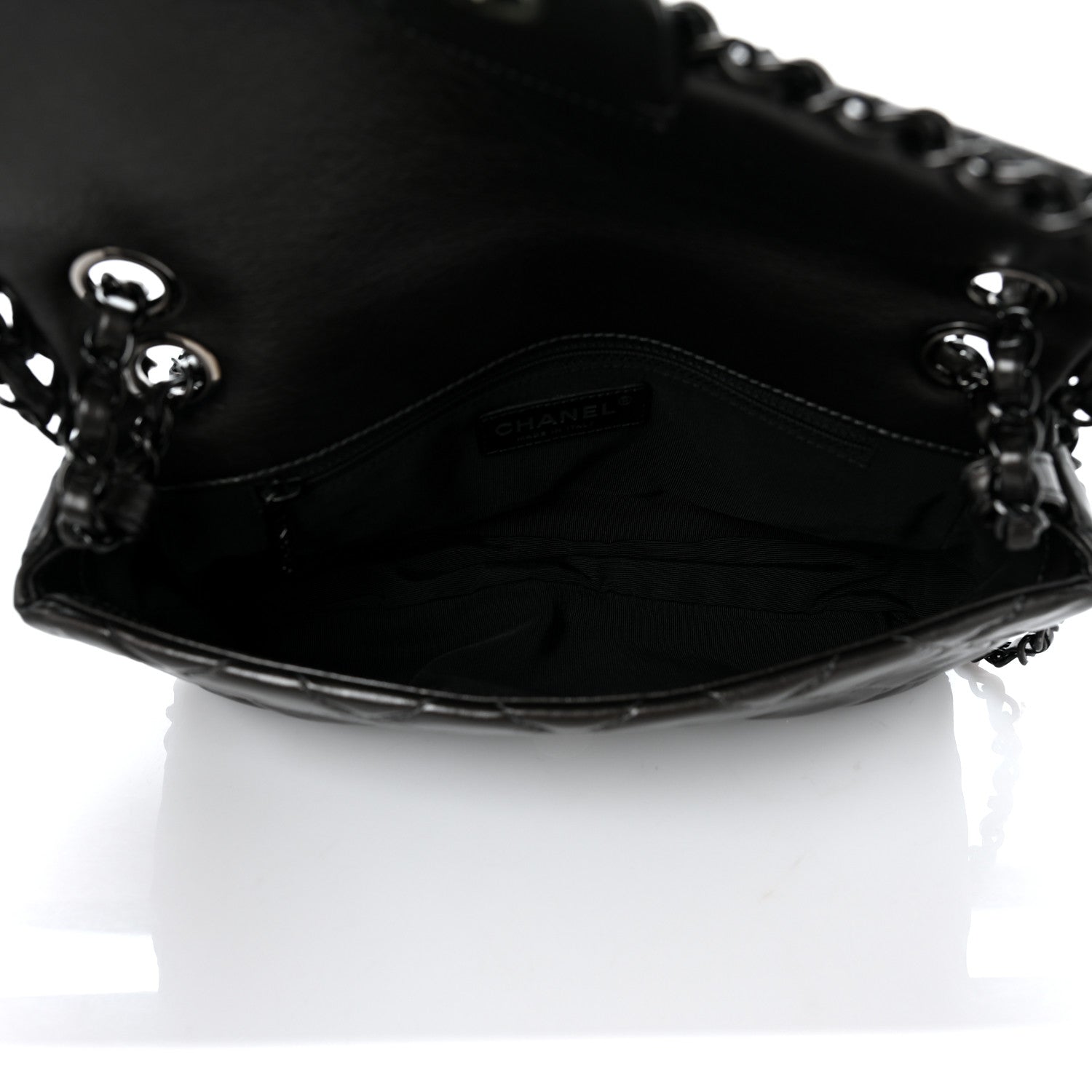 Chanel Calfskin Quilted Small Chain Me Flap So Black 5 of 9