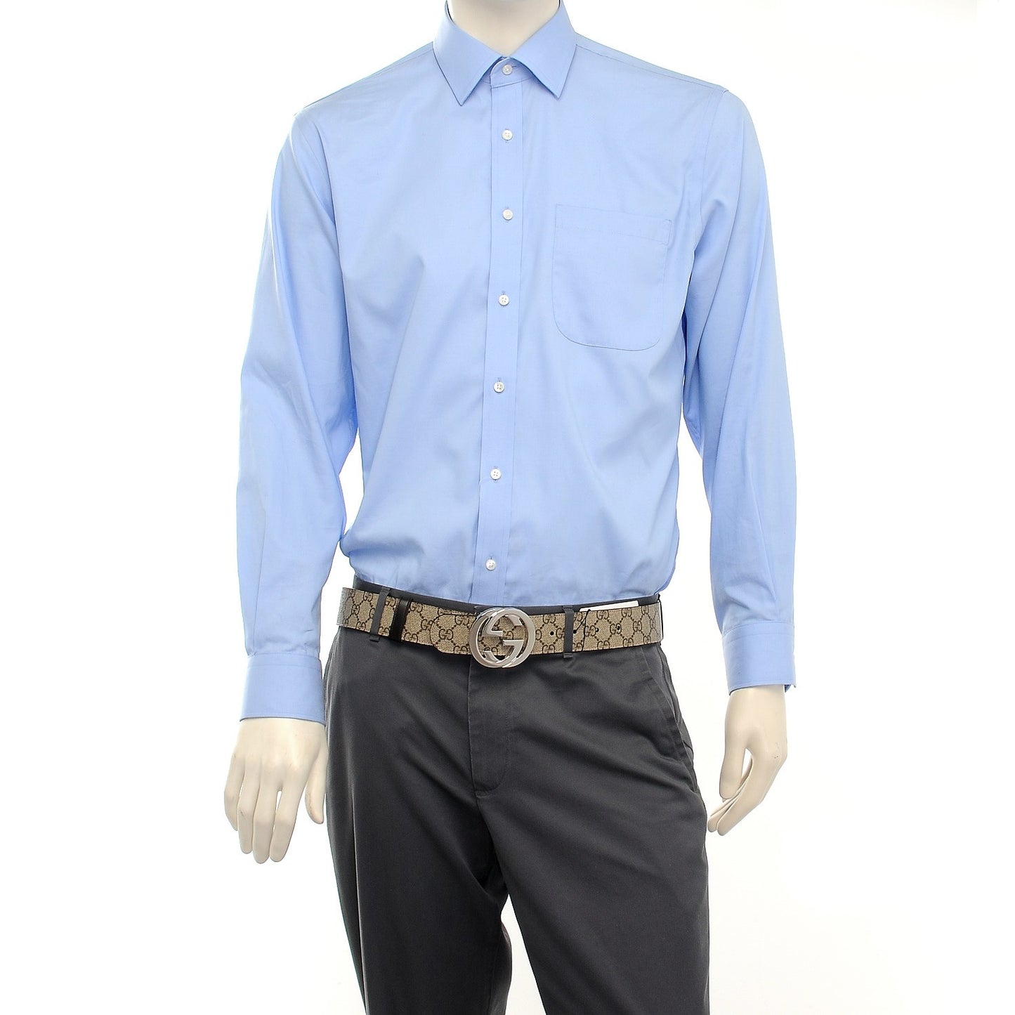 GG Supreme Monogram Selleria Calfskin Interlocking G 40mm Belt 90 36 Beige Ebony Cocoa