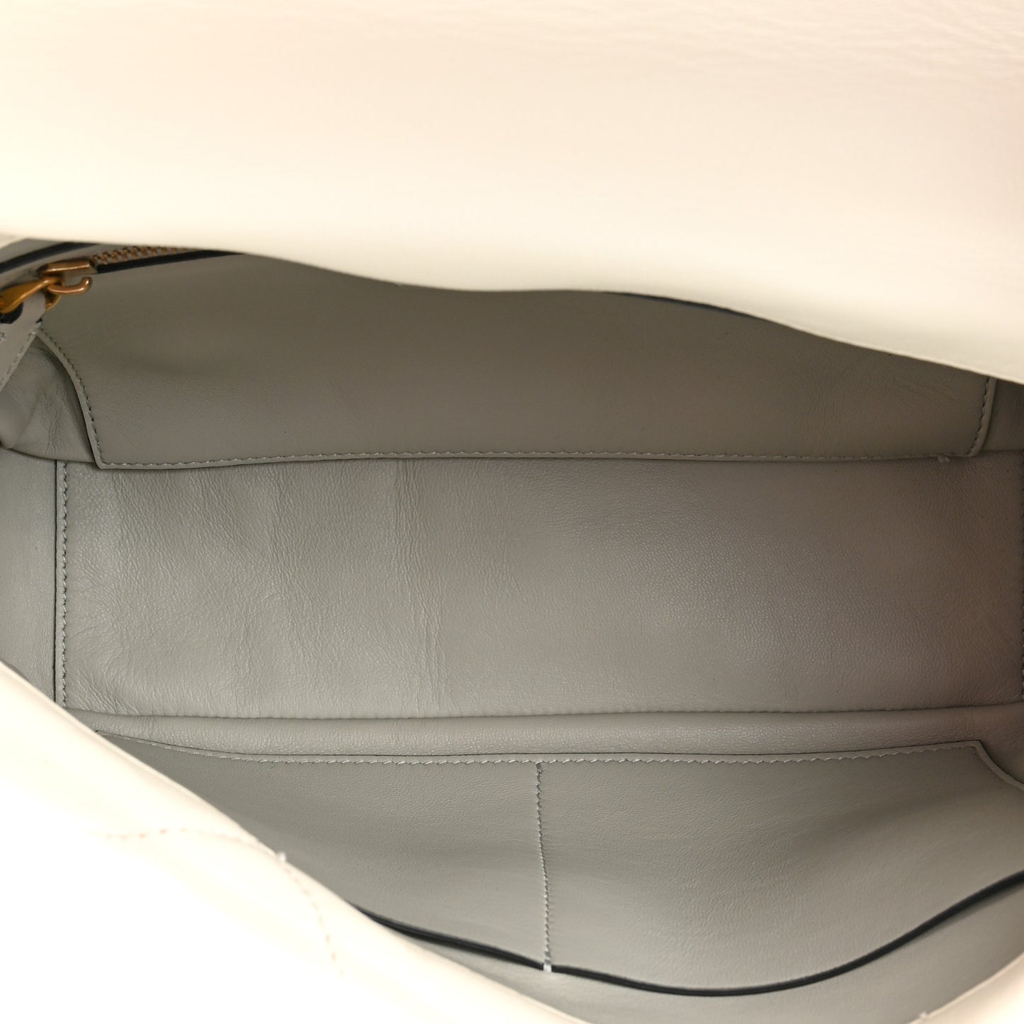 Nappa Large Roman Stud Shoulder Bag Ivory