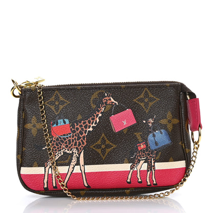 Louis Vuitton Monogram 2017 Christmas Animation Mini Pochette Accessories 1 of 7