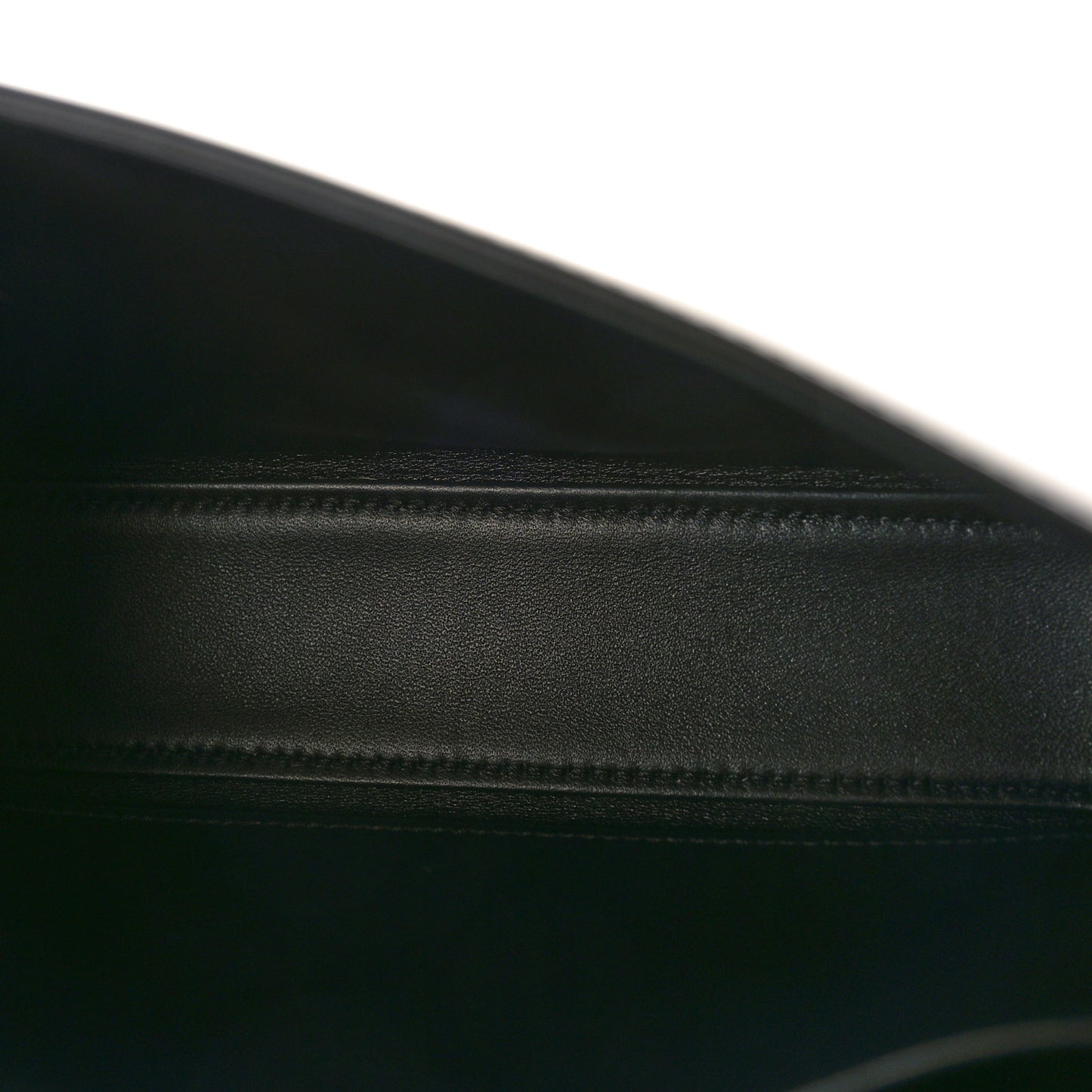 Shiny Calfskin Triomphe Shoulder Bag Black