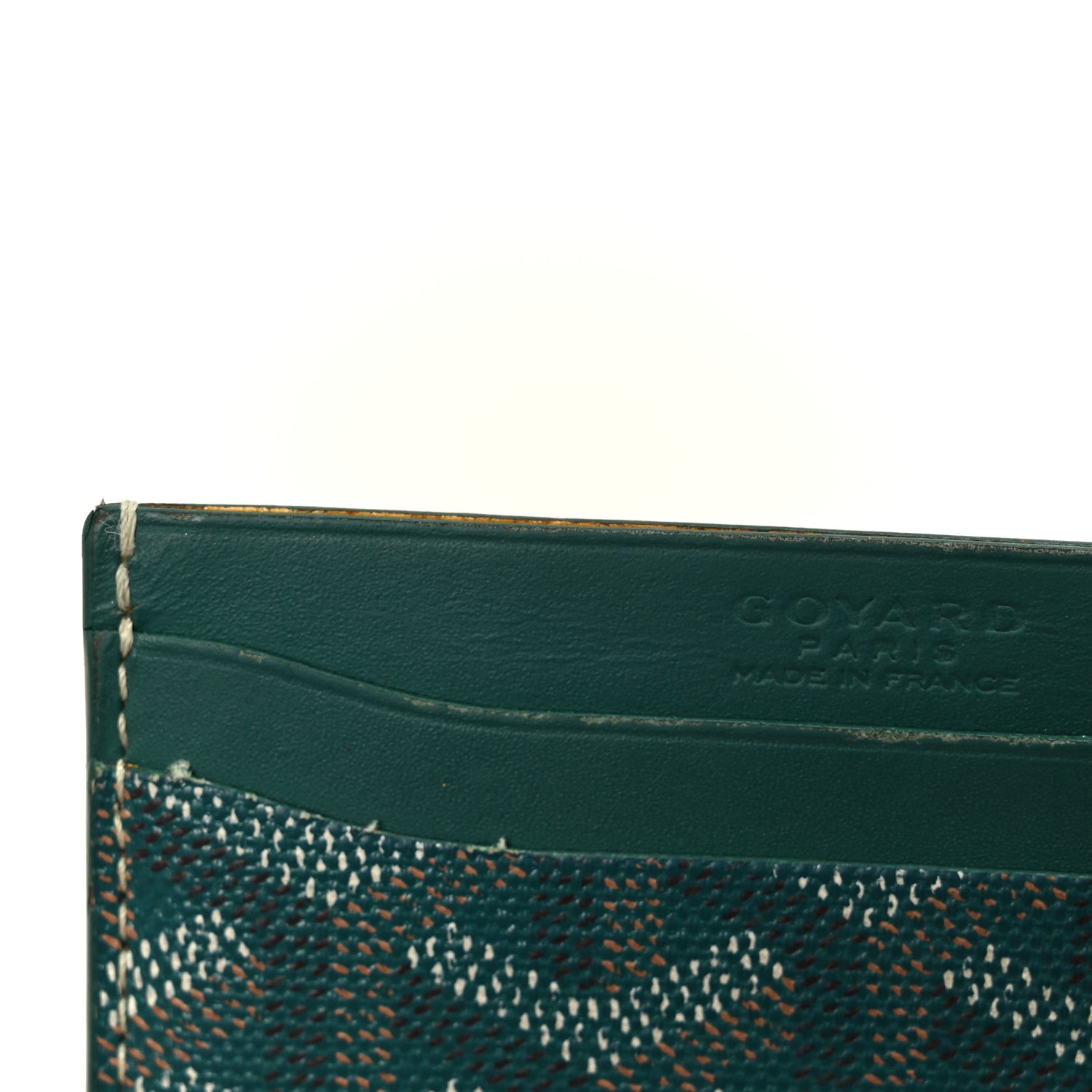 Goyard Goyardine Saint Sulpice Card Holder Green 8 of 11