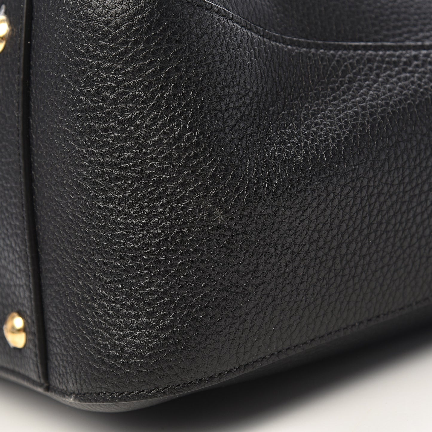Cuoio Romano Selleria Medium FF Tote Black