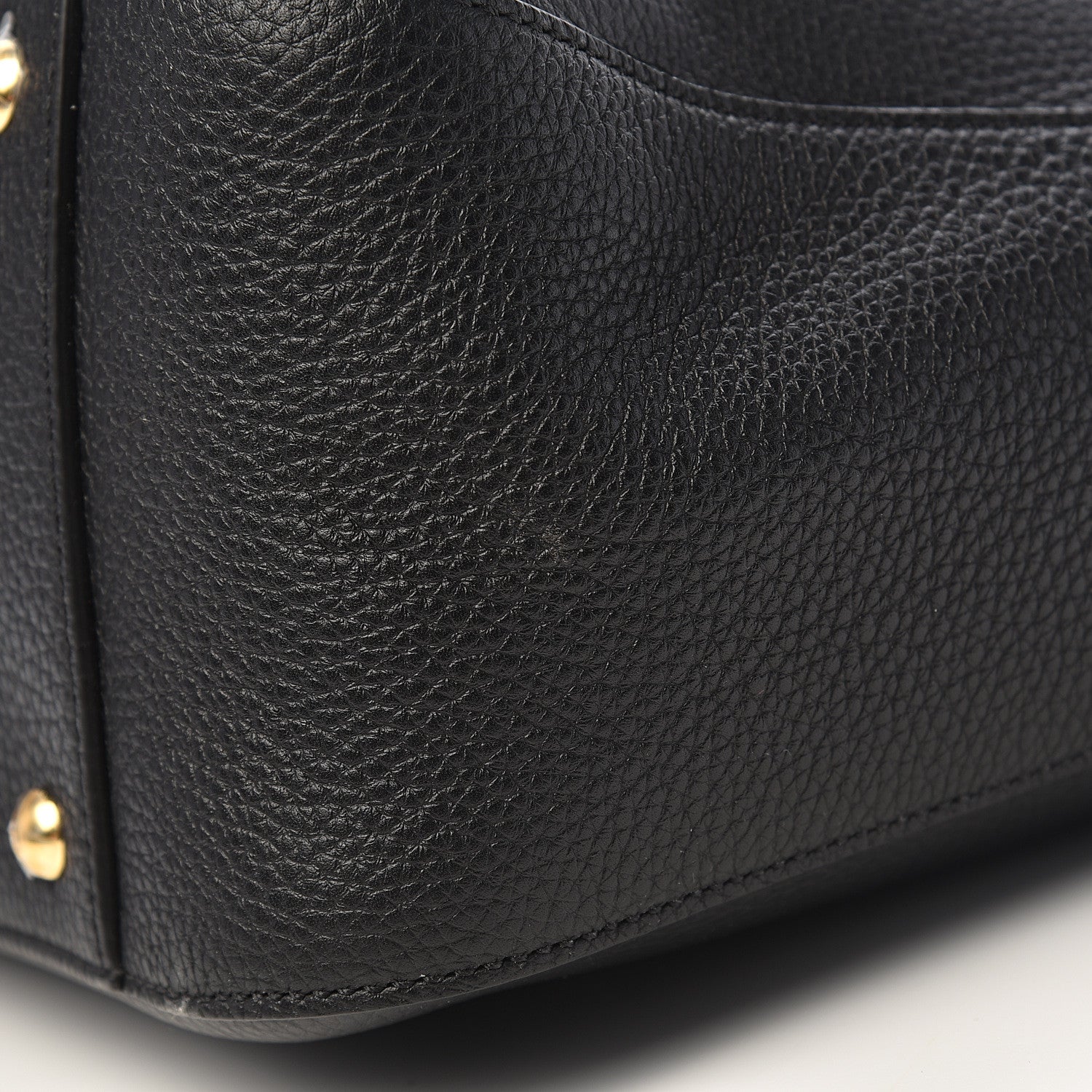 Fendi Cuoio Romano Selleria Medium FF Tote Black 11 of 14
