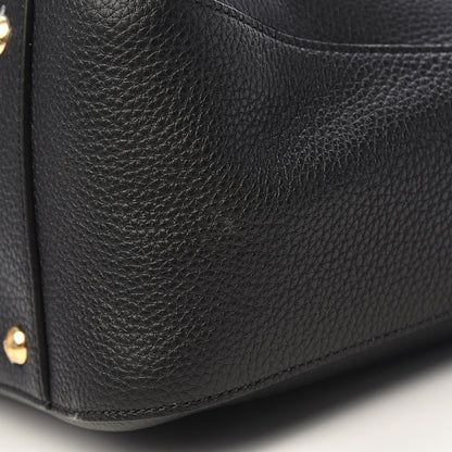 Fendi Cuoio Romano Selleria Medium FF Tote Black 11 of 14
